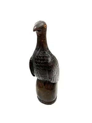 Large 13.5  Hand Carved Wood  Maltese Falcon  Vintage Unknown Artist • $28.61