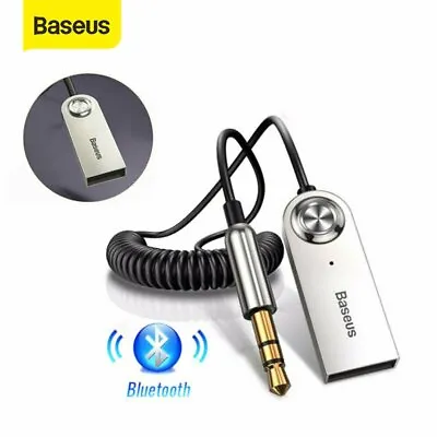 Baseus Wireless Bluetooth 5.0 Receiver 3.5mm Car AUX Audio Stereo Music Adapter • $10.19