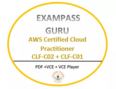 CLF-C02+CLF-C01 Exam Bundle AWS Certified Cloud Practitioner APRIL Updated! • $7