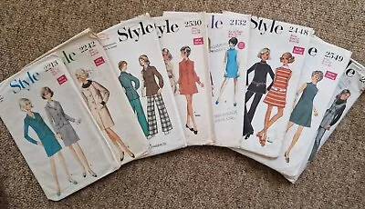£5 • Buy 8 Vintage 1960s Style Patterns 