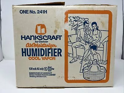 Vintage Gerber Hankscraft 241H Cool Vapor Humidifier With Box-Tested! 1 1/8 Gal • $79.99