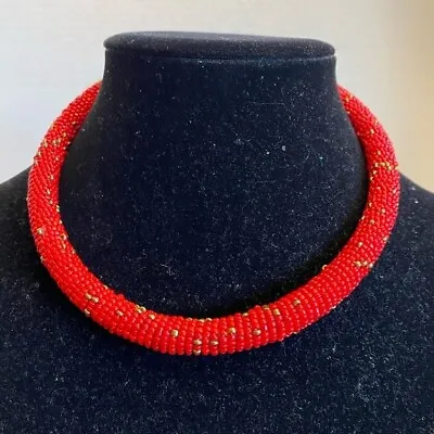 African Maasai Beaded Choker Necklace Ethnic Boho Tribal Masai Massai • $19.95