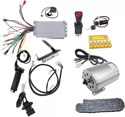 Electric Brushless DC Motor Kit 48V 1800W High Speed Motor Controller Go Kart • $249.57