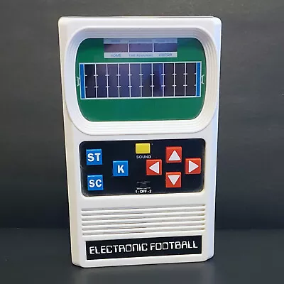 Mattel Electronic Football Handheld Console 1-2 Player Game Vintage White TESTED • $19.99
