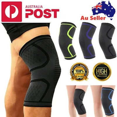 Gym Running Jogging Sports Weaving Leg Knee Brace Pad Support Breathable Sleeve • $5.95