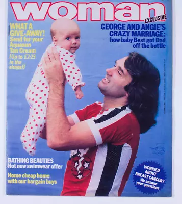GEORGE CALUM & ANGIE BEST 1980's SWIMWEAR BREAST CANCER - UK Woman Magazine Vtg • £85
