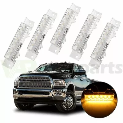 5X Cab Marker Light For Volvo VN/VNL 2003-up Truck White Amber 6 Led • $26.99