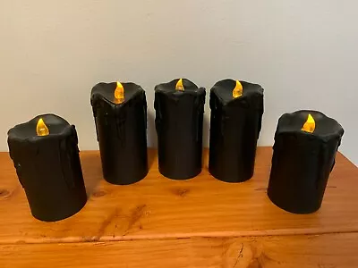 Battery Operated Flickering Pillar Candle Sets • $19.99