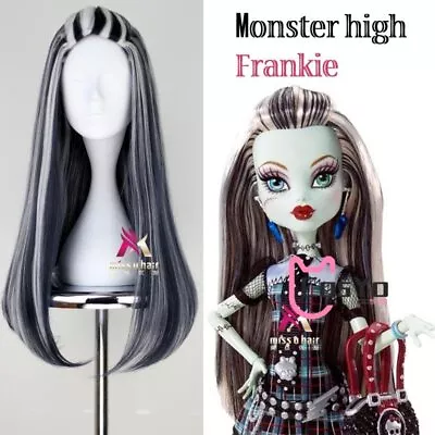 Frankie Stein Costume Wig Monster High Adult Womens Frankenstein Halloween • $24.99