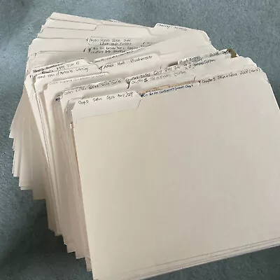 Manila File Folders 1/3 Cut Lot Of 100/ Used • $7.90
