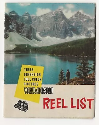 View-master Reel List Revised September 1953 Sawyer's Brochure Ephemera • $3.95