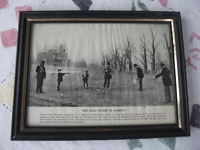 Vintage 1960's 6  X 8  FIRST GOLF PICTURE IN AMERICA Yonkers New York 1888 Rare • $75