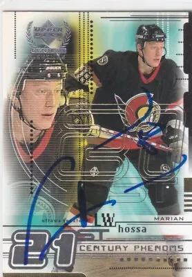 Marian Hossa Autograph Century Phenoms Insert Card Ottawa Senators • $12.99