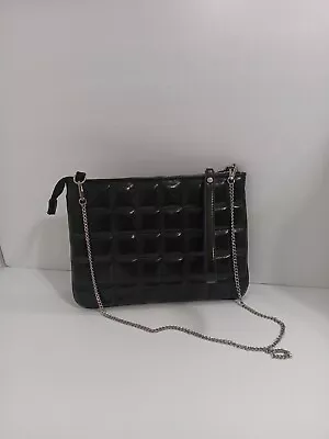 ZARA Black Crossbody Clutch Quilted Chain Bag NEW • $39.99