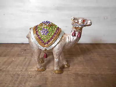 Rucinni Camel Trinket Box - Swarovski Crystals Rhinestones Hinged • $16.10