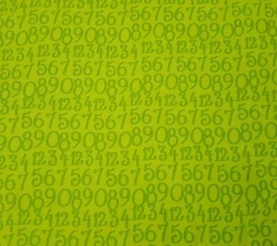 Do The Math BTY Nancy Rink Marcus Brothers Tonal Lime Green Numbers 123 • $6.99