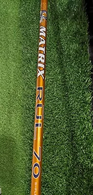 Matrix Rull 70 Stiff Flex Orange Fairway Wood Shaft Only 42.75  Nice Z-Grip • $70