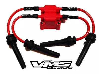 Racing Replacement Ignition Coil 10mm Spark Plug Wires For 03-05 Dodge Neon Srt4 • $84.88