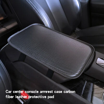 $5.58 • Buy X1 Fit JEEP Carbon Fiber Car Center Console Armrest Cushion Mat Pad Cover New