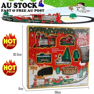 Christmas Electric LED Musical Train&Track Set Toys Kids Party Gift Home DecoRO • $32.27