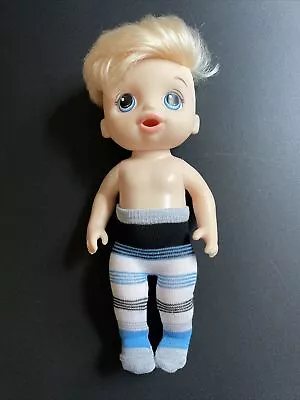 12  Doll Clothes Baby Alive Grey Blue & Black Boy Or Girl Socks Leggings Tights • $3.75