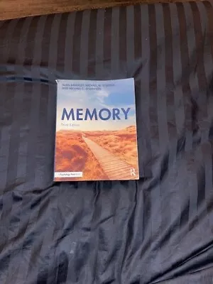 Memory 3rd Edition By Alan Baddeley Michael Eysenck ISBN: 978-1138326095 • $50