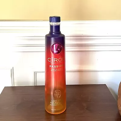 Ciroc Passion Vodka 750 Ml Frosted Empty Glass Bottle • $5