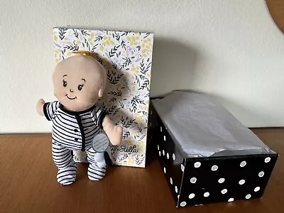 Boxed Wee Baby Stella Peach 12” Soft Cloth Baby Doll & One-Piece Manhattan Toy • $24.99