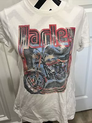 Harley Davidson Graphic Tee Shirt Top Medium FREE SHIPPING • $14.95