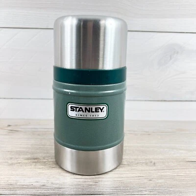 $24.95 • Buy Stanley Classic Stainless Steel Thermos Vacuum Food Jar 17oz Camping Cold Hot