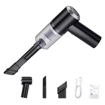 $10.99 • Buy Compact Cordless Car Vacuum Cleaner Rechargeable Wet&Dry Use Powerful Suction