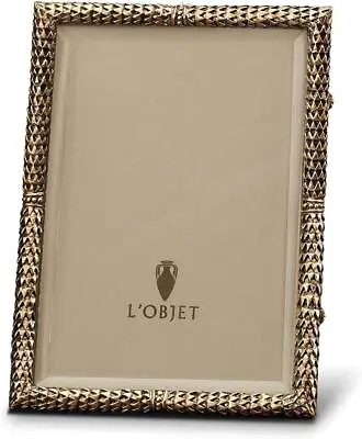 L'Objet 283011 Gold Plated Scales Frame 8  X 10  (20cm X 25cm) MISSING GLASS • $228.65