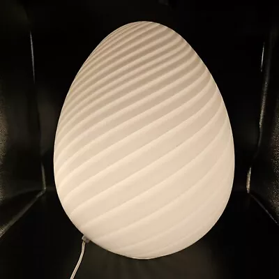 Murano Swirl Egg Lamp 17  • $1647