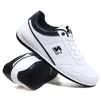 Mens Casual Lace Up Gym Walking Sports White Summer Shoes Running Trainers Size • £9.95