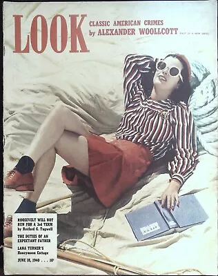 Look Magazine June 18 1940 Lana Turner Chic Young Joe DiMaggio • $13.21