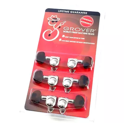 Grover Nickel Tortoise Button Rotomatic Tuners Gibson®/Epiphone® Guitar 102NT • $76