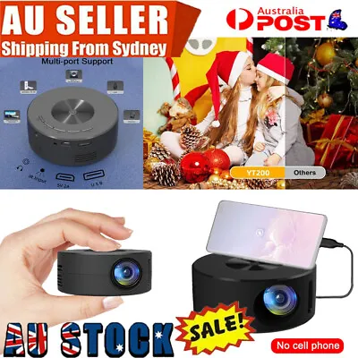 $46.96 • Buy 1080P Mini Portable Projector LED Micro Projector Home Meeting Theater Projector