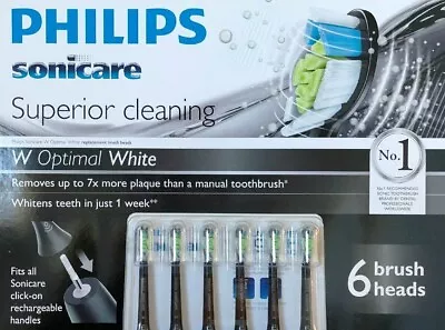 6 Pack Philips Sonicare Diamond Clean Replacement Electric Toothbrush Heads 2023 • $41.99