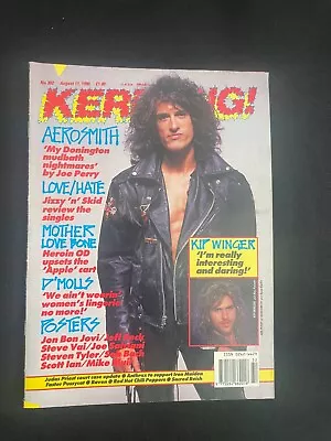 KERRANG! No.302 AEROSMITH LOVE HATE MOTHER LOVE BONE D'MOLLS KIP WINGER • $12.33