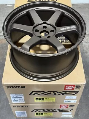 SET OF 4 RAYS VOLK RACING TE37 ULTRA M-SPEC BLAST BRONZE 20x10 +30 5x114.3 TESLA • $5095