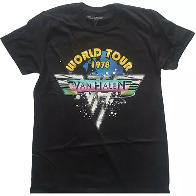 Van Halen World Tour '78 Full Colour Official Tee T-Shirt Mens • £15.99
