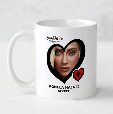 £8.99 • Buy Eurovision 2022 Albania Ronela Hajati Sekret Mug Eurovision Party Gift