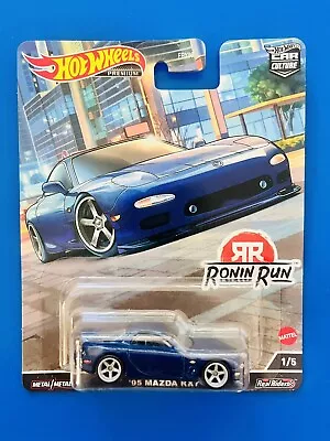 2022 Hot Wheels Car Culture Ronin Run JDM BLUE 1995 MAZDA RX-7 FD ROTARY COUPE • $39.95