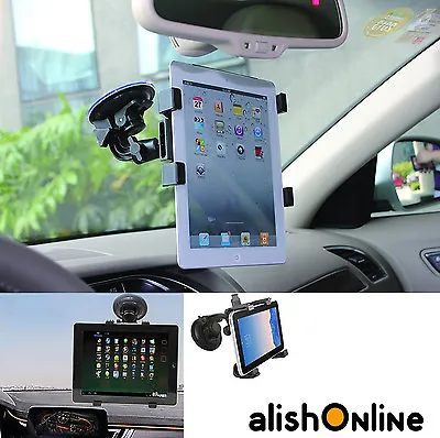 360 Rotate Windscreen Car Suction Mount Holder 6  To 11  For Tablet And IPad • £8.90