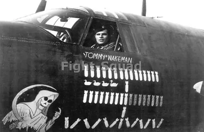 WW2 Picture Photo Art Noise US B-26 Marauder Bomber Tommy Wakeman  4499 • $5.95