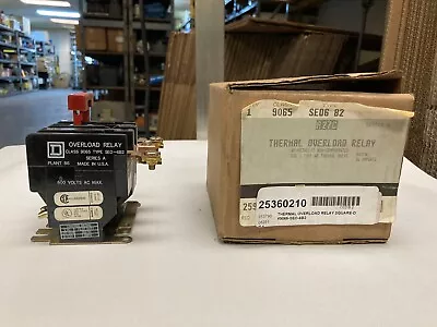 Square DClass 9065 Typer SE06 B2Thermal Overload Relay 30-90 Amps • $65