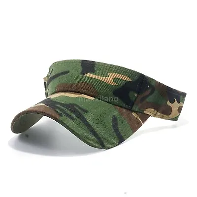 Sun Visor Hat For Men Camouflage Outdoor Hunting Style Cap Loop Adjustable Size • $7.45