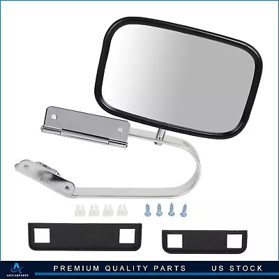 ✅1PCS Manual Stainless Steel Door Side View Mirror For Ford Series Truck Pickup • $26.98