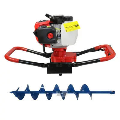 Post Hole Digger 65cc Petrol + 150mm Earth Auger Drill Bit Fence Borer Posthole • $269