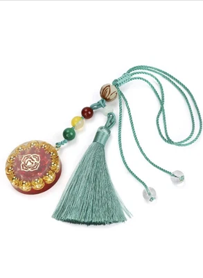 £8.99 • Buy Orgone Pendant Achirt Crystal Meditation Pendant Reiki Merkaba EMF Protection